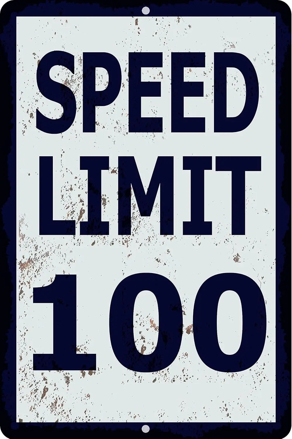 Skyocean Speed Limit 100 MPH Sign, Slow Down Sign, Traffic Signs,Vintage Metal Tin Sign sign