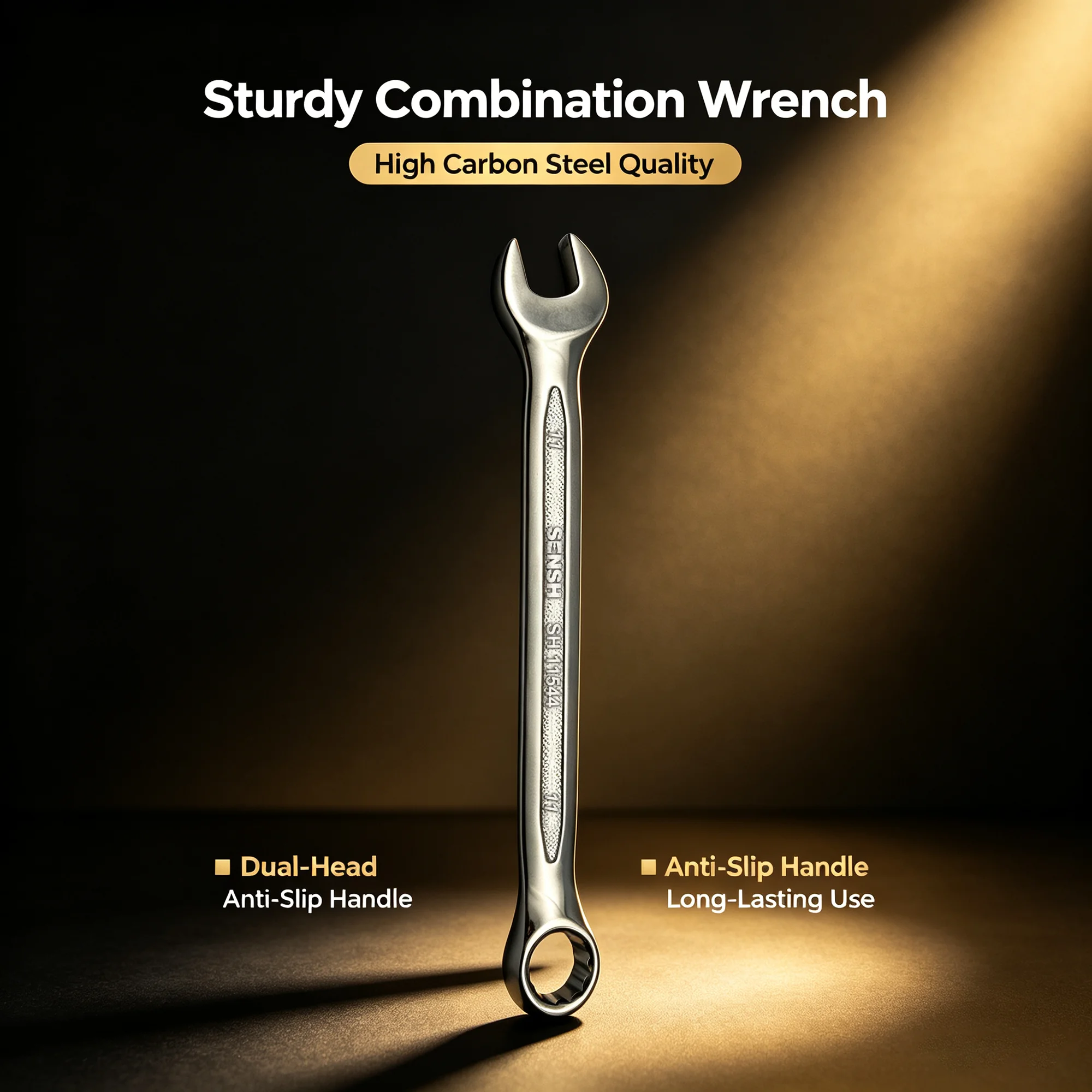 11mm Double End Wrench Open End And Ring Spanner CRV Steel Not Easy Deform For Mechanical Repair Hand Tools