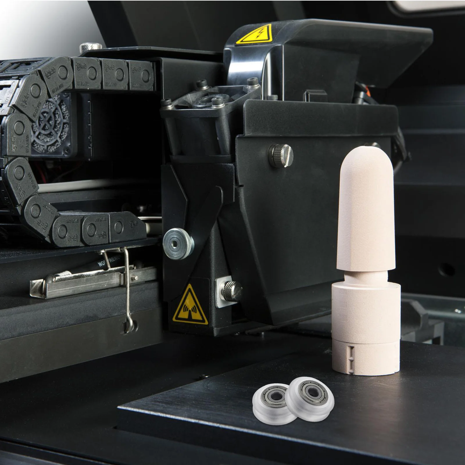 3Pcs 3D Printer Pulley Wheels Plastic V Groove Bearing Ball Bearings Passive Round Roller for Cnc Machines Plastic Pulley