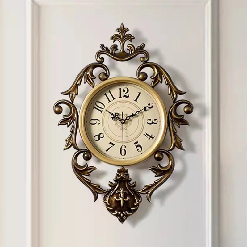 Nordic Wall Clocks Minimalist Modern Luxury Clock Elegant Aesthetic Design Clock Entrance Hall Living Room Retro Home Decoration