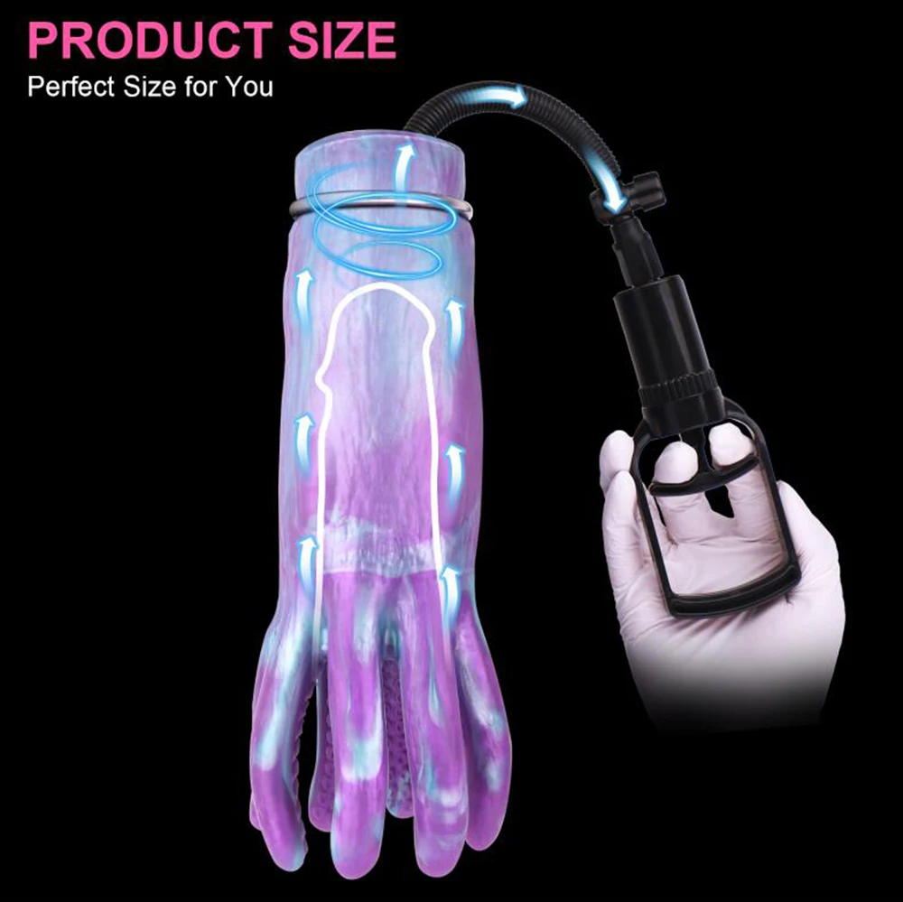 LUUK Fantasy Octopus Male Sex Toys For Man Male Masturbator Stroker With Air Pump Vacuumable Male Masturbation Toys Sex Toys