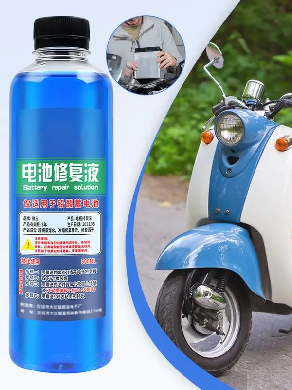 500ml Golf Cart Battery Restore Golf Cart Renew Solution Liquid Terminal Protector for Lead Acid Batteries for Motorcycles