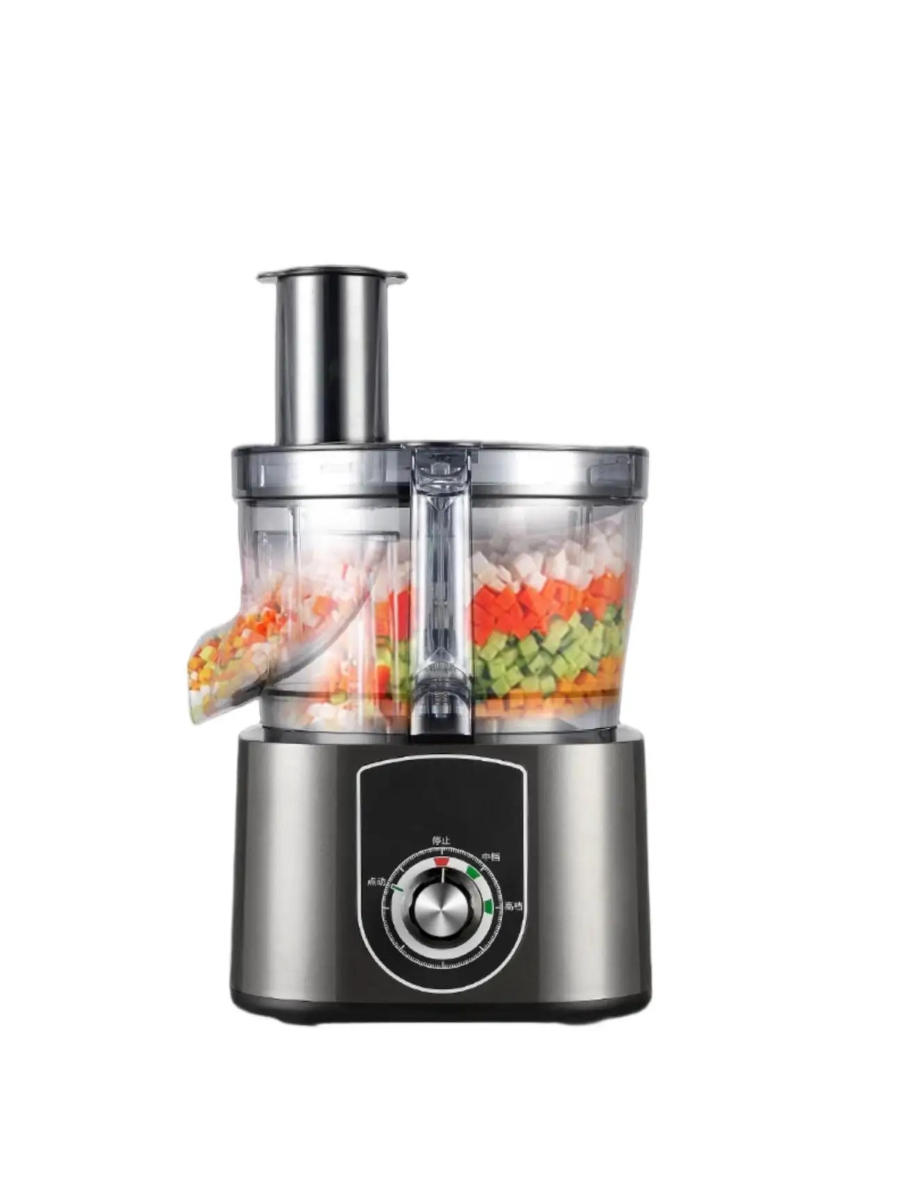 New Home Use Vegetable Cutter Slicer with Motor for Nut Cabbage Chilli Potato Onion Other Fruit Dicing Slice Cutting Machine