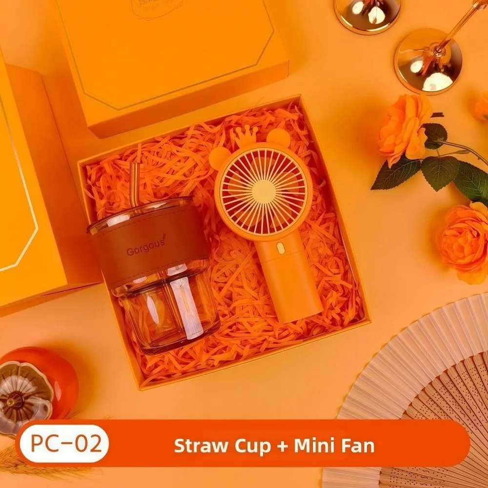 

3IN1 Souvenir Gift Set Fan/Towel/Cup with Paper Bag Practical Gift Sets Luxury Stylish Design Gift Box Set Personalized Gifts