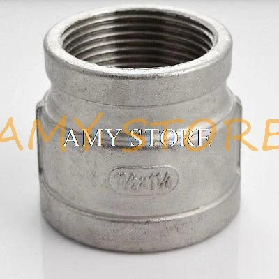 

Nipple DN40 x DN32 1-1/2" x 1-1/4"BSPT Female Stainless Steel 304 Threaded Reducer Pipe Fitting