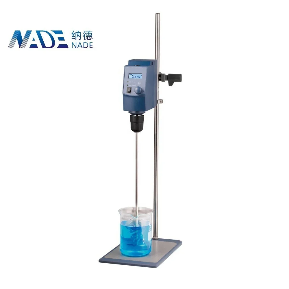 NADE 70L max 50 to 1100rpm 300Ncm high torque Lab mixer Digital Electric Overhead Stirrer for high viscosity liquid