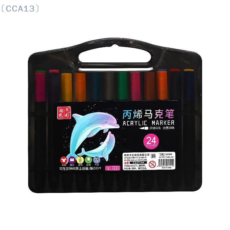 [CCA13]Acrylic Art Marker Pen Soft Tip Triangle Black Rod Great Layering Effect for Comic Anime Drawing