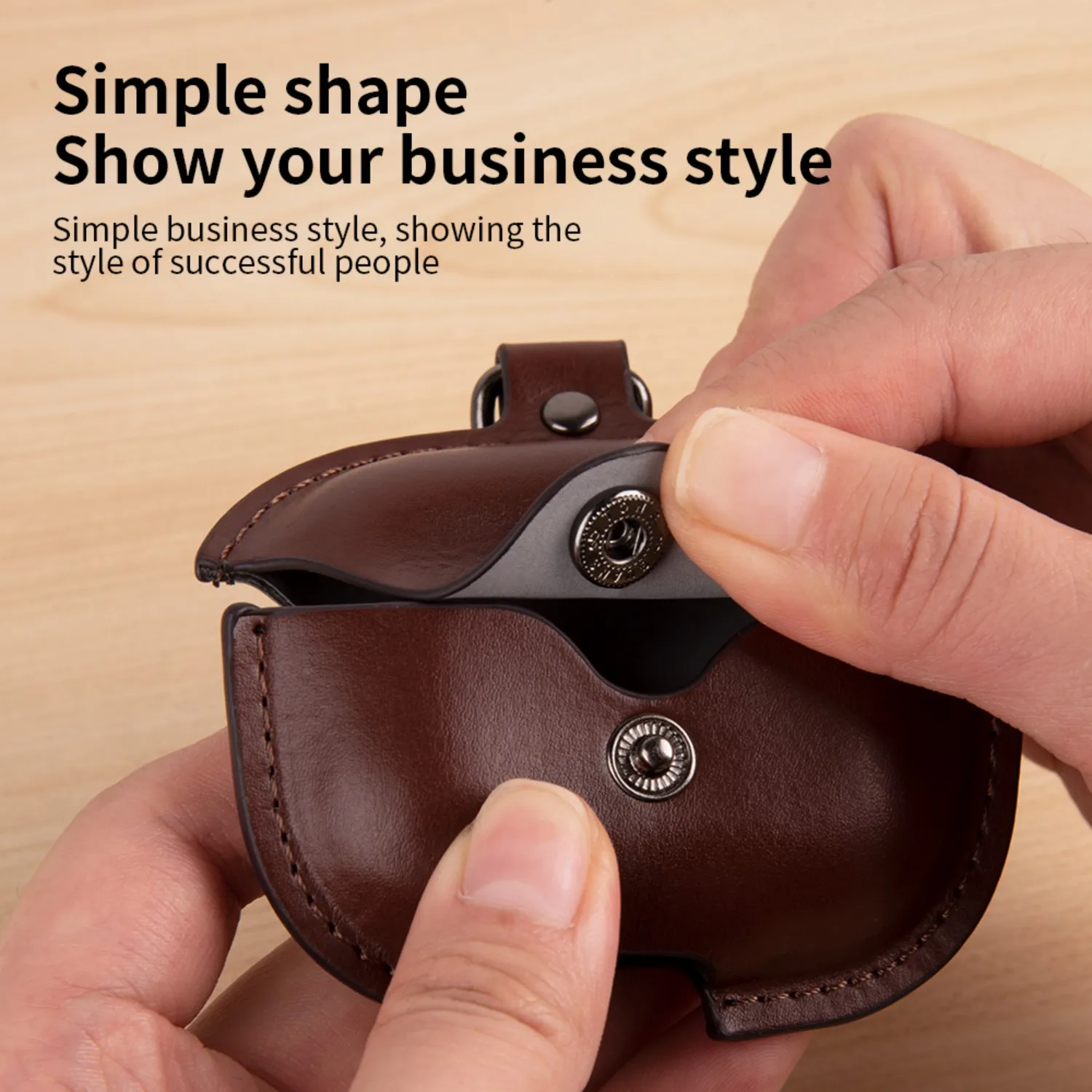 สําหรับ Airpods 4 กรณีหนังธุรกิจหูฟังชุดหูฟังหูฟังสําหรับ Apple AirPods 3 2 1 airpod กรณี Pro