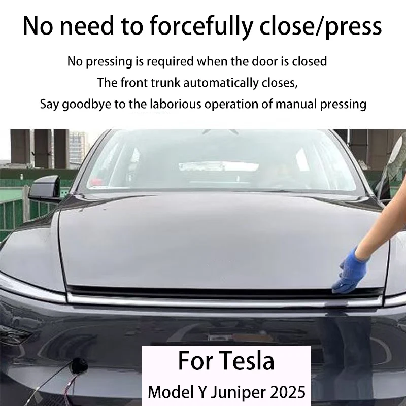 Second Generation Front Spare Box Electric Lock Soft-closing For New Tesla Model Y Juniper 2025+ Automatic Adsorption