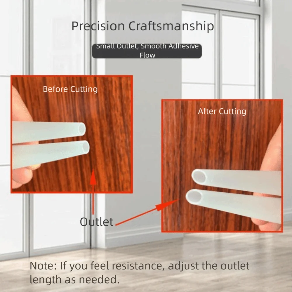 

Plastic Material Glass Nozzles Sealant Applicator Silicone Tips Sealant Silicone Tips Caulking Tips Universal Fit