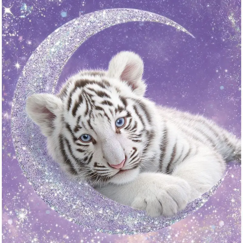 

RUOPOTY 5d Diamond Painting Unique Gift Diamond Art Kits Tiger Full Round/Square Home Wall Art Decor Diy Adult Crafts Kits