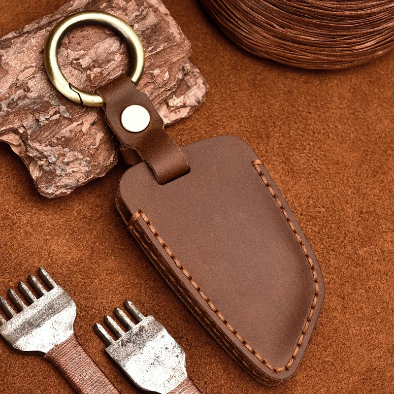 Leather Car Key Case shell Bag  For Bmw F20 G20 G30 X1 X3 X4 X5 G05 X6 X7 G11 F15 F16 G01 G02 F48 Accessories car key case