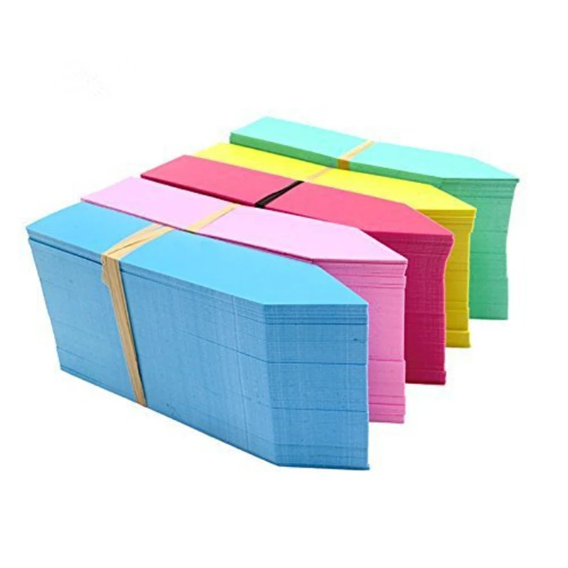 100pcs Plants Labels Indoor Bonsai Name Tag Plastic Stake -Type Kindergarten Flower Pot Plants Garden Ornaments Plants Markers
