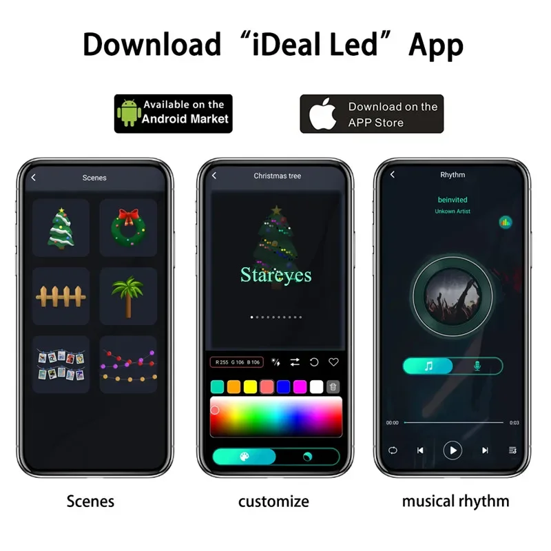 Smart RGB USB DC5V 5m 10m 15m 20m IP65 LED String WS2812B IC Magische kleur Bluetooth APP IR Afstandsbediening Kerst Licht RGB DIY Decor