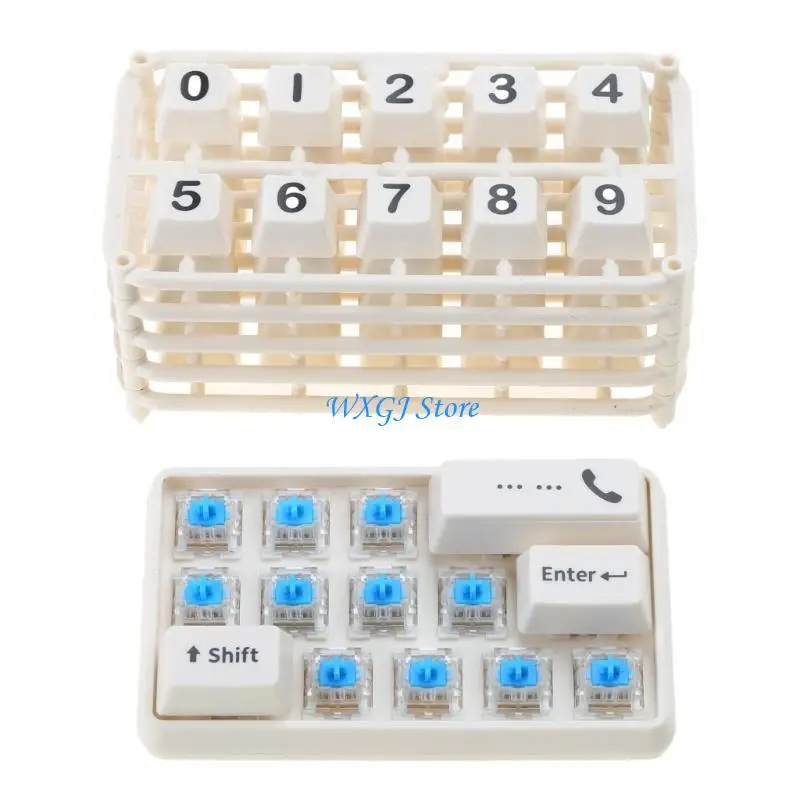 

37JE Small Size Dashboard Mounted Phone Number Plate Keyboard for Temporary Parking