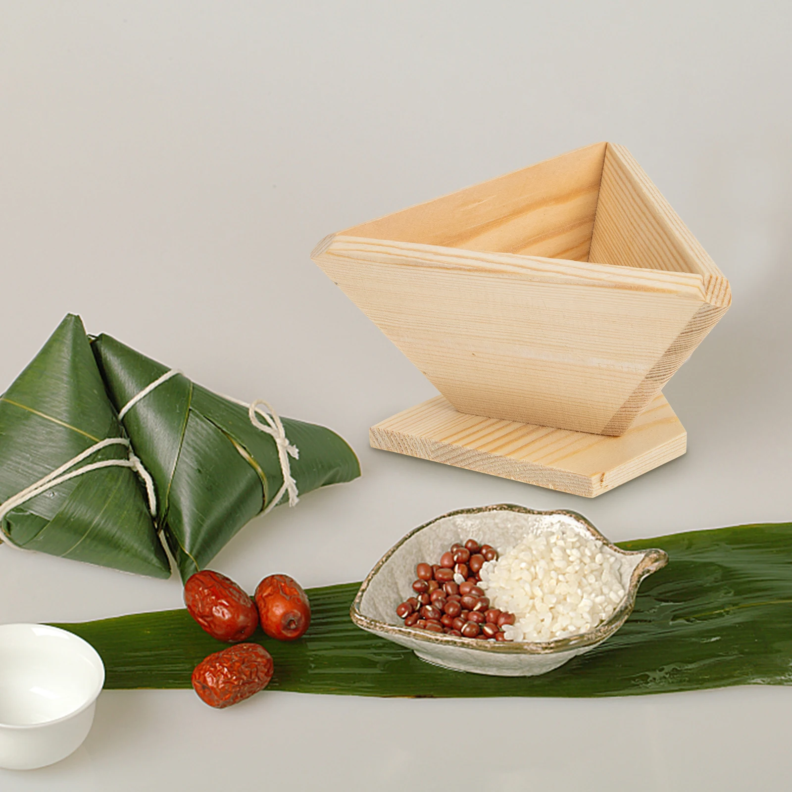 

2pcs Mold Triangular Rice Ball Mould Wood Food Molds Kitchen Accessory Made Premium Sturdy Wood Automatic Molding Faster