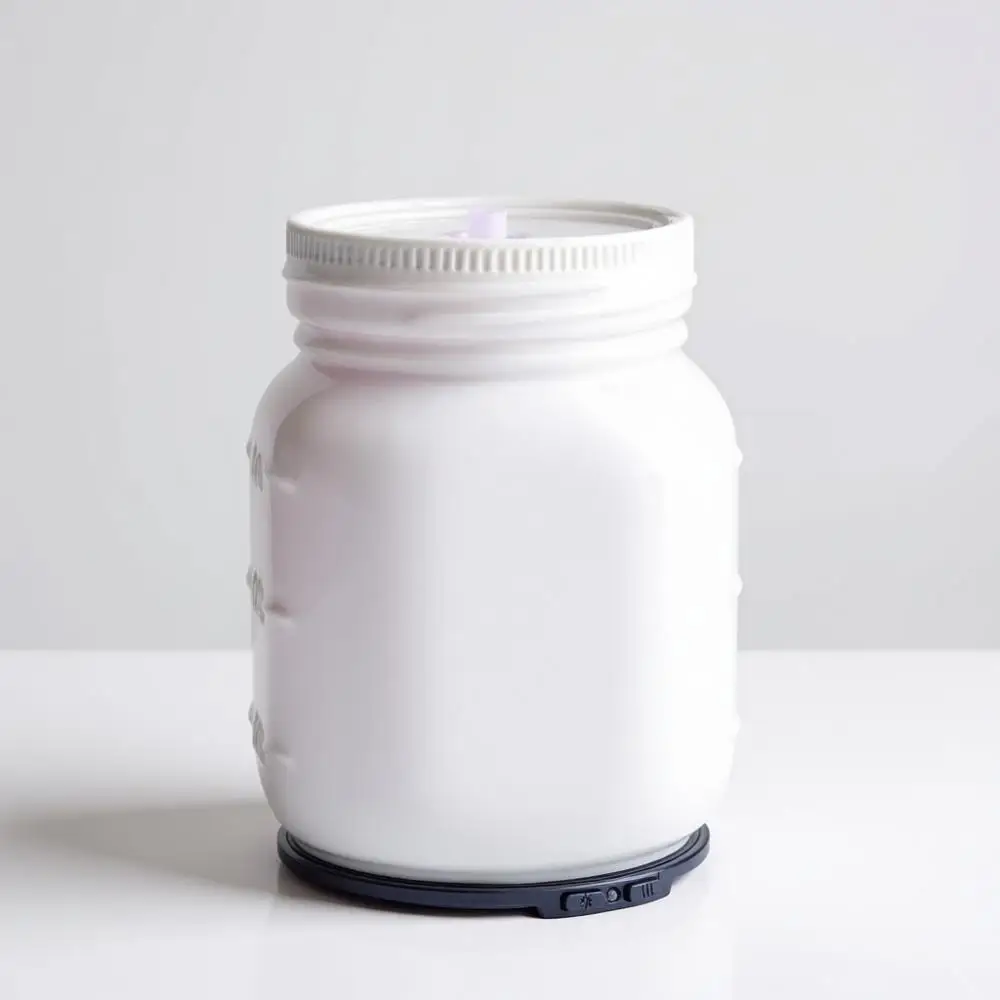 

Диффузор для эфирных масел Mason Jar Medium, 100 мл, с 8 разноцветными светодиодами, прерывистое распыление, автоматическое отключение