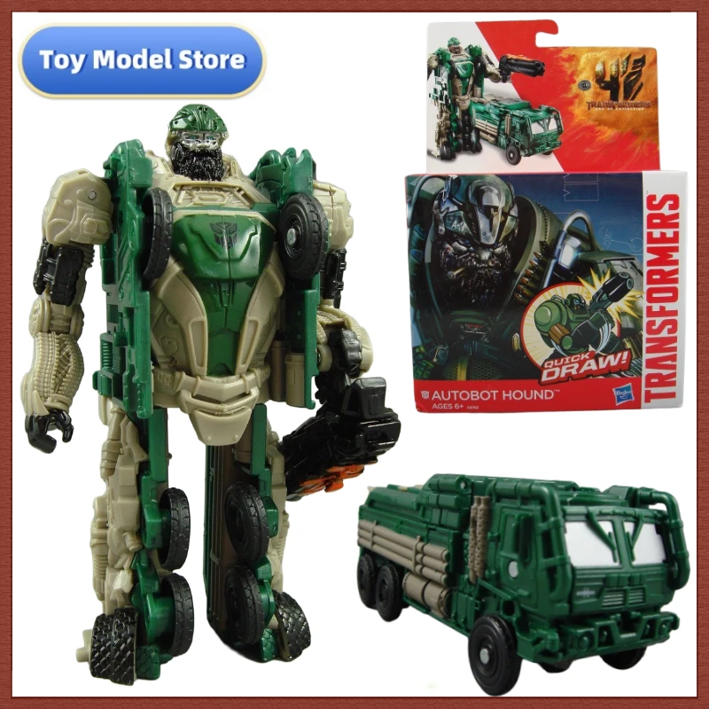 In Stock Transformers Movie 4 Power-battler Series Hound Action Figures Robot Collectible Figures Model Kid Car Toys Gifts