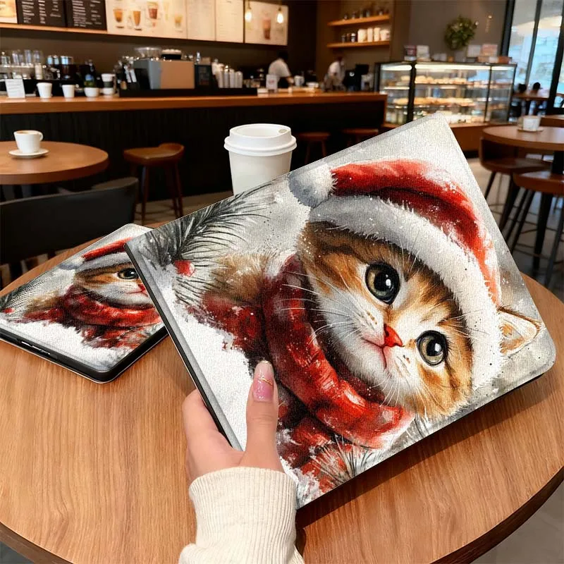 

Cartoon Christmas Cat Art cool For Samsung Galaxy Tab A A7 A8 A9 A11 S6 S11 10.1 10.4 10.5 Inch Lite Plus Cover Tablet Case