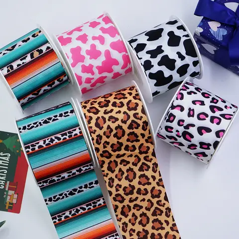 5 Yards  1.5inch 38mm Rainbow Grosgrain Ribbon For Hair Bows DIY Crafts Handmade Accessories 58636