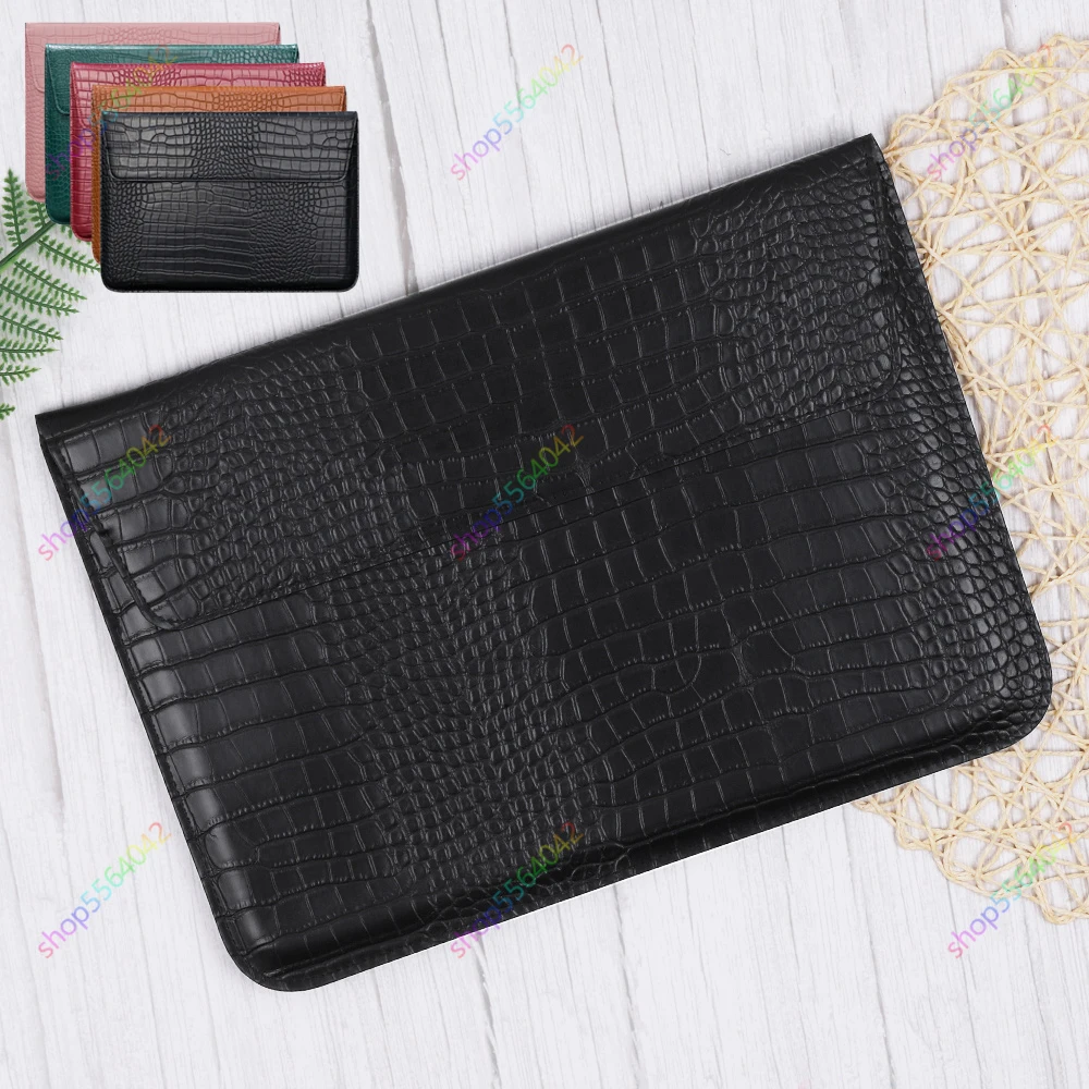 

12 Inch Leather Crocodile Skin Tablet Sleeve Bag for Oneplus Pad 11.6 inch 2023 Shockproof Pouch Cover for OPPO Pad 2 11.6''