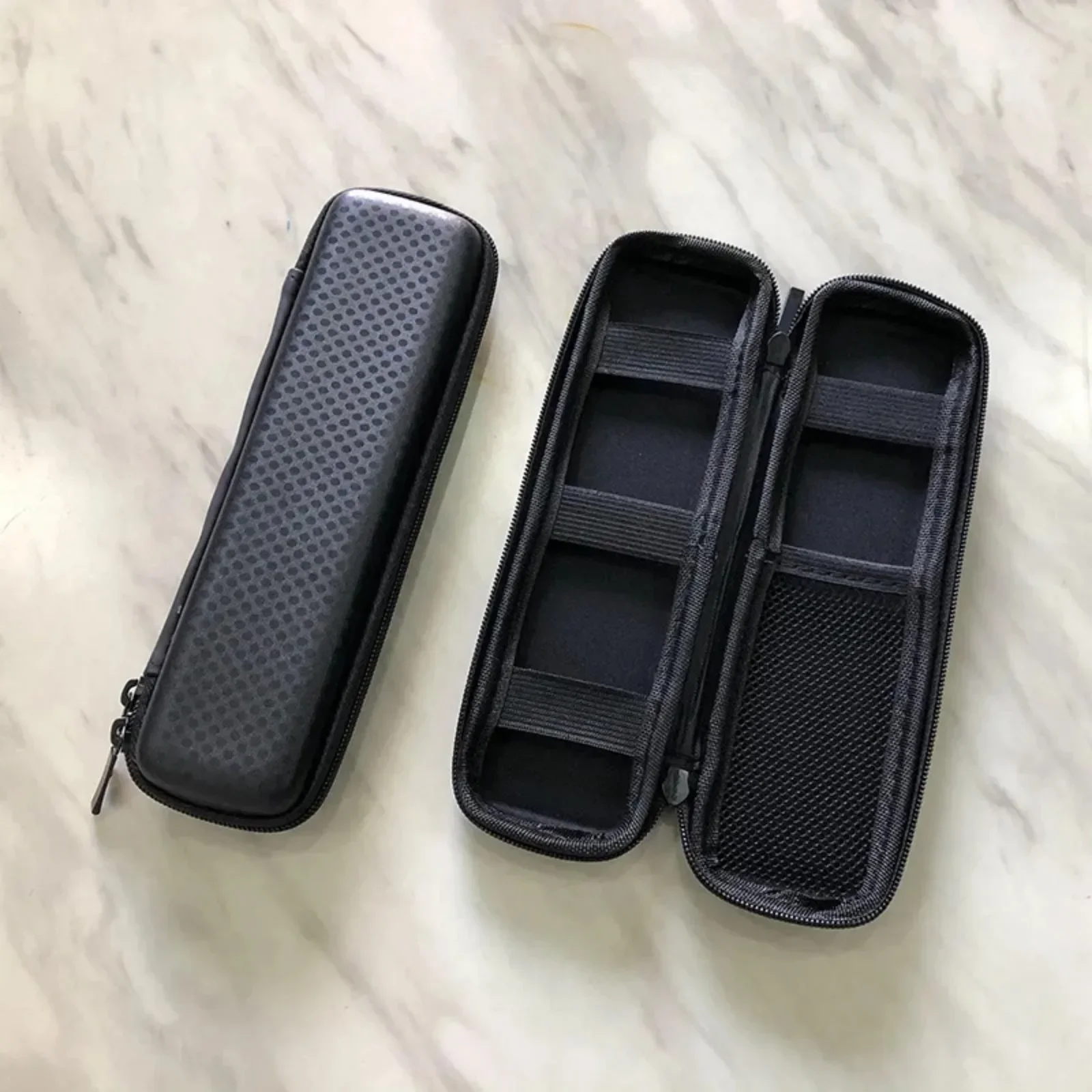 Black Leather Zipp Case Mini Slim Case Small EGo Carry Bag for Pen Lighter Tobacoo Pipe Tool