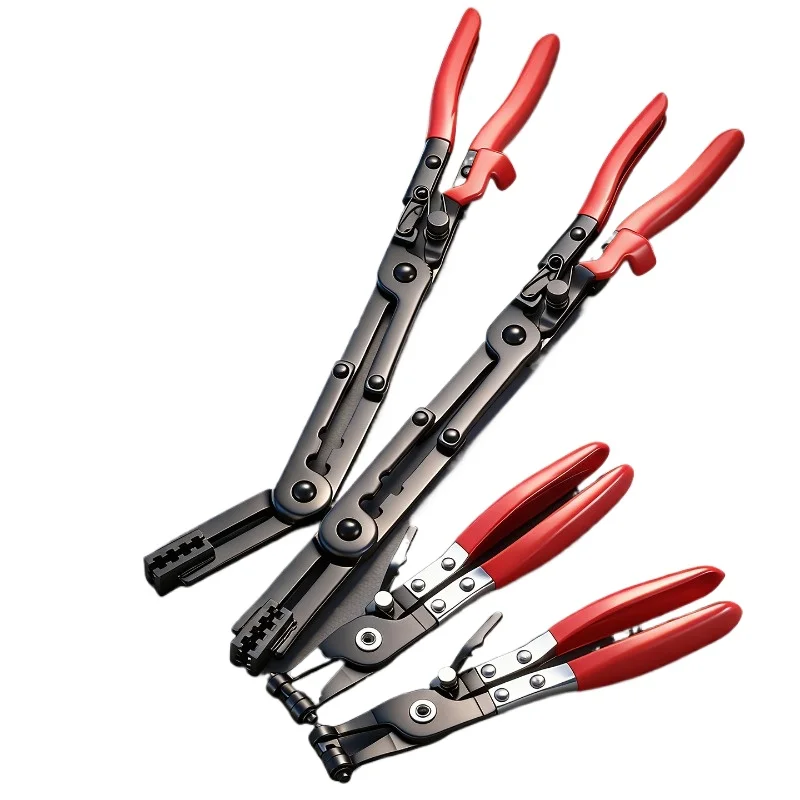 New Toothed Throat Hose Clamp Pliers Ratchet Lock Adjustable Heavy Duty Quick Release for Car Water Pipe Repair Disassembly Tool
