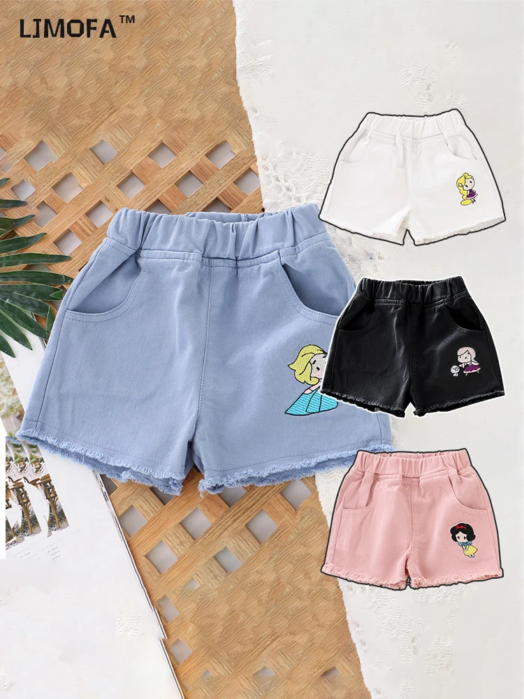 

LJMOFA Kids Baby Girls Summer Denim Clothing Shorts Pants Jeans Clothes Children Girl Casual Short Trousers Infant Bottoms D368