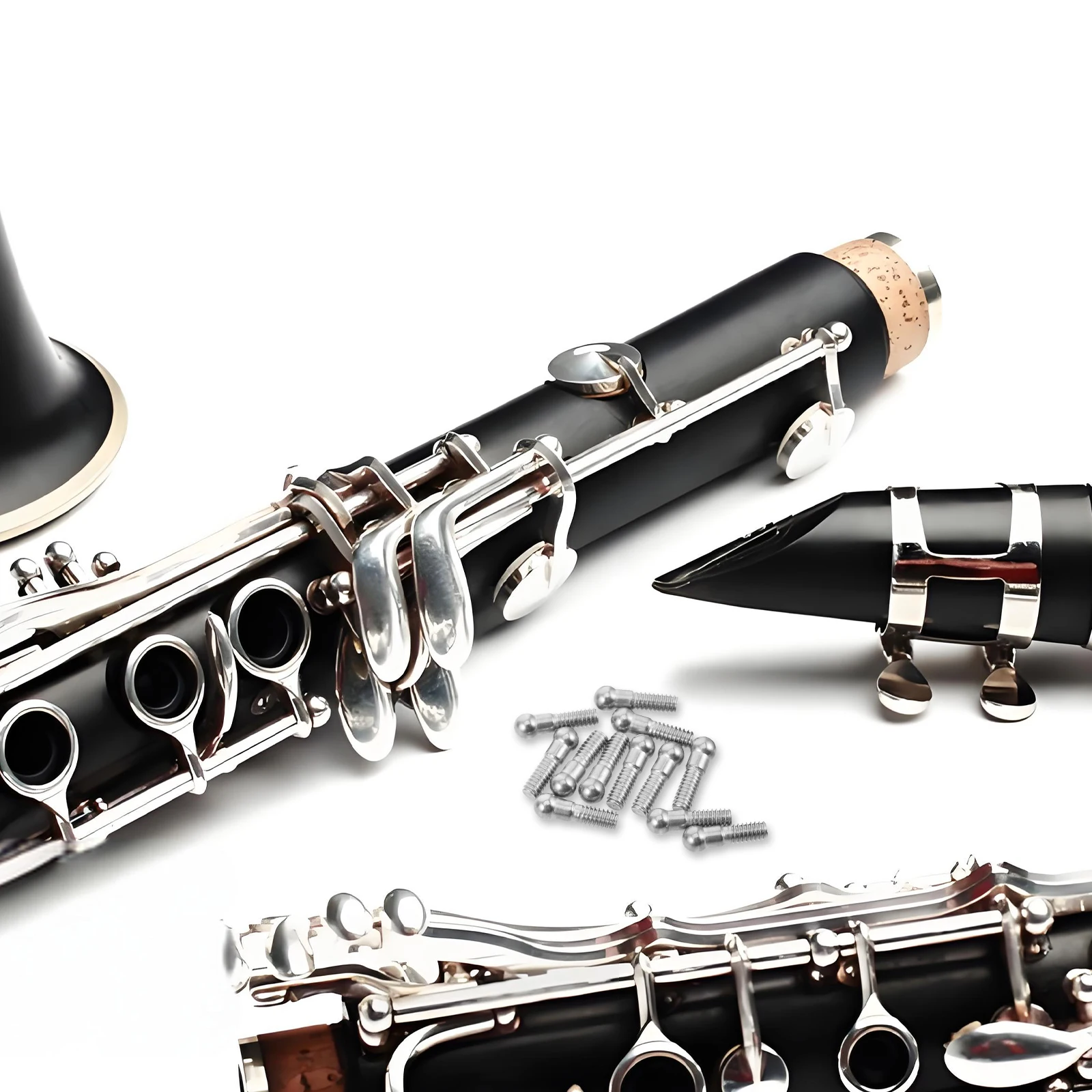 

20pcs Accessories Metal Connecting Rods Durable Key Fix Tools Home Performance Use Compatible Various Brands Clarinet