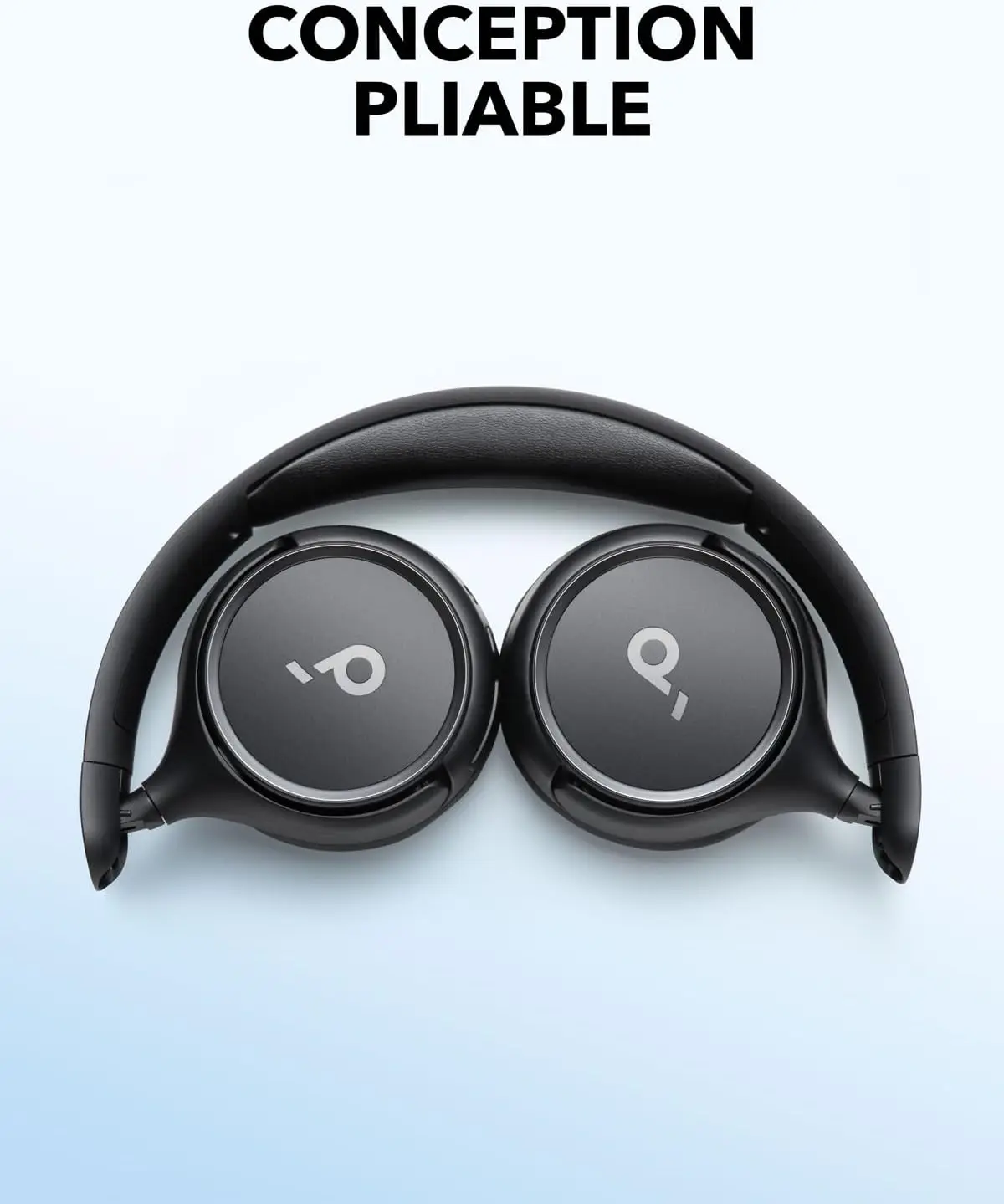 (مخزون الاتحاد الأوروبي) سماعات بلوتوث Soundcore H30i، قابلة للطي، لاسلكية، جهير نقي، عمر البطارية 70 ساعة، تصميم مريح فوق الأذن