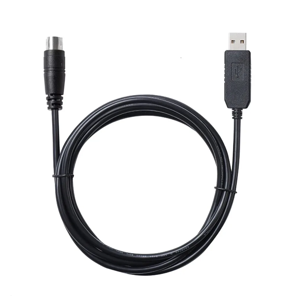USB RS232 to 6-pin Mini Din Communication Cable for LS XGB XBM XBC PLC to PC RS232 Serial Control Download Silicon Labs CP2102