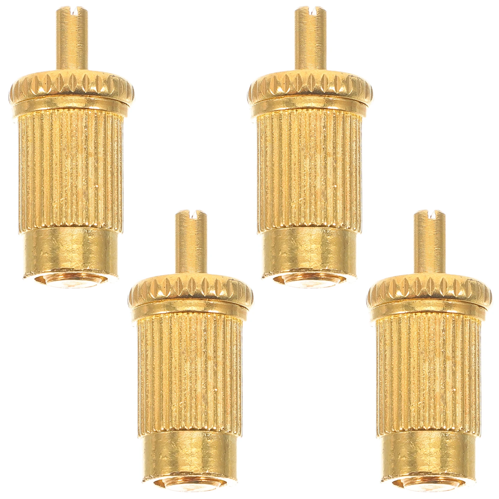

4 Pcs Electric Guitar Adjustment Screw Bridge Saddles Metal Screws Diy Kit Lifting Parts Accessories Golden