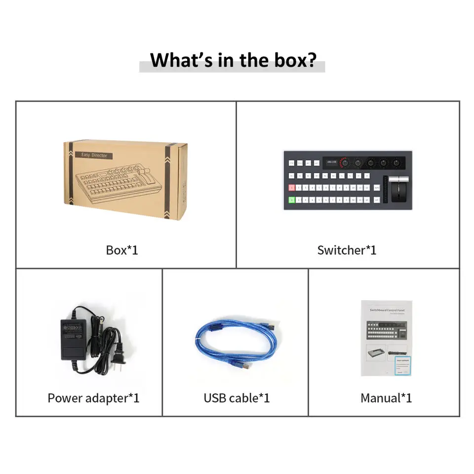 VMix Panel Switch Controller Live Streaming Brodcast Panel Switcher Video Mixer Software Switchboard USB LAN POE Connection