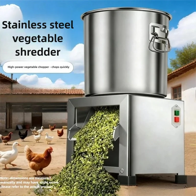 

Многофункциональный измельчитель овощей и кормов из нержавеющей стали для кур и птицы - Мощный шредер 60x30x30 см, идеально подходит для фермы