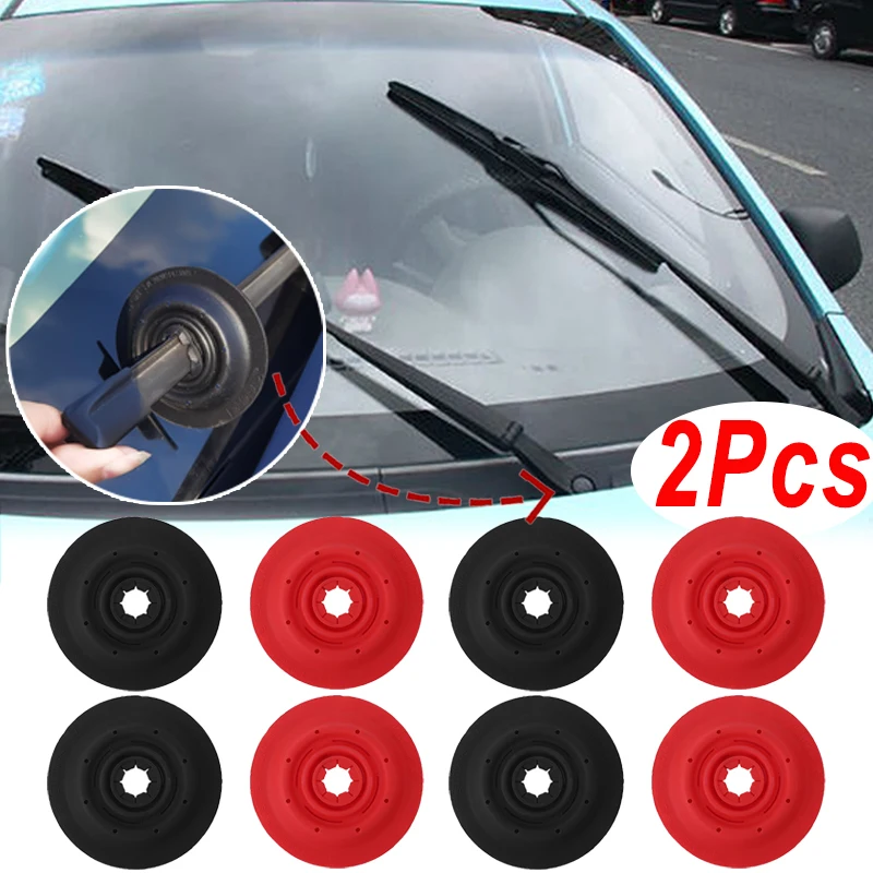 Car Wiper Protective Cover Universal Auto Windshield Wipers Arm Bottom Hole Dustproof Silicone Covers Cars Prevention Accessorie