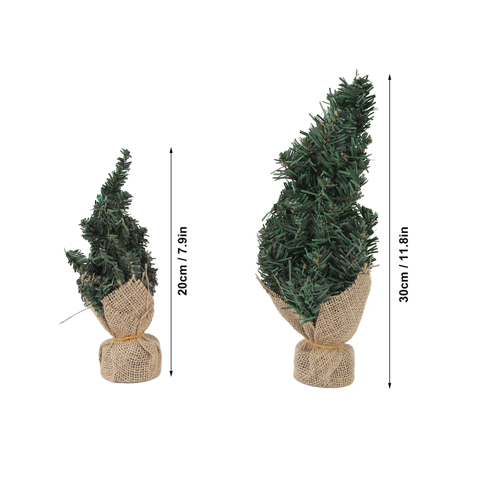 4pcs Artificial Mini Christmas Tree Artificial Tabletop Holiday Christmas Tree Small Desktop Christmas Tree 20cm 30cm Home Decor