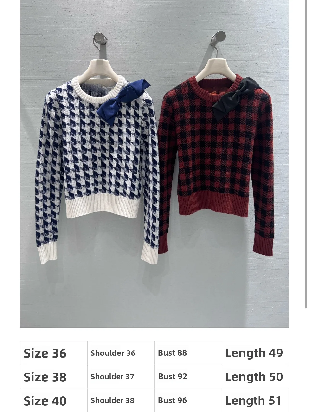 

Вязаный свитер в студенческом стиле для женщин, с длинным рукавом, на завязках, приталенный, в клетку, винтажный, для девушек, модный