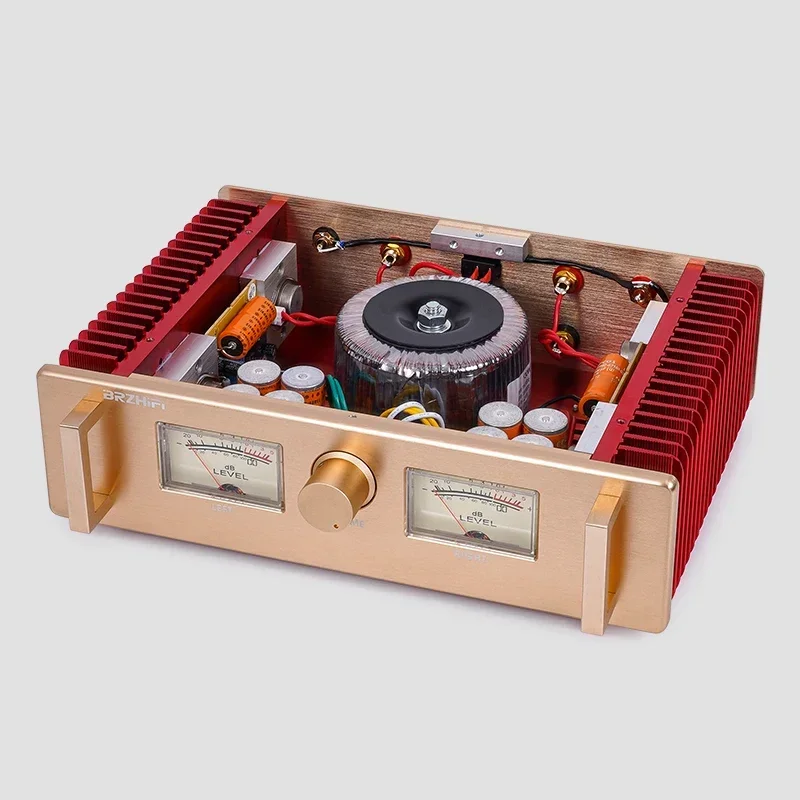 

Qingfeng A100 HOOD1969 Усилитель мощности HIFI с золотым уплотнением класса A, чистый класс A, качество звука «Король галлона» и человеческий голос