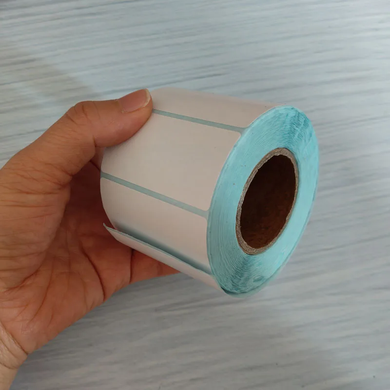 800 قطعة/لفة 60x30 مللي متر ملصقات حرارية ذاتية اللصق سعر السوبر ماركت ملصق باركود فارغ طباعة مباشرة ورق طباعة مقاوم للماء