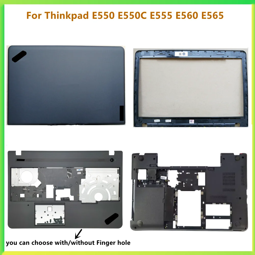 

New Laptop LCD Back Cover Case Bezel Frame Palmrest Upper Bottom Cover Case For Lenovo Thinkpad E550 E550C E555 E560 E565 shell