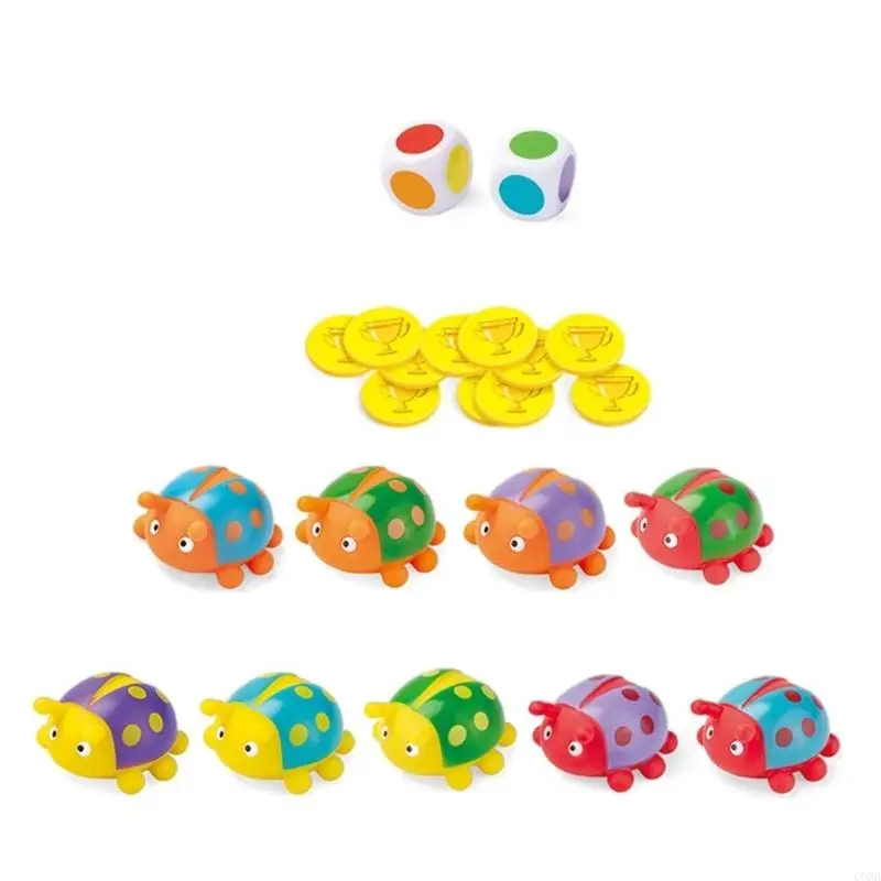 CORB Cartoon Ladybird Stacking Matching Toy For Color Learning And Spatial Awareness