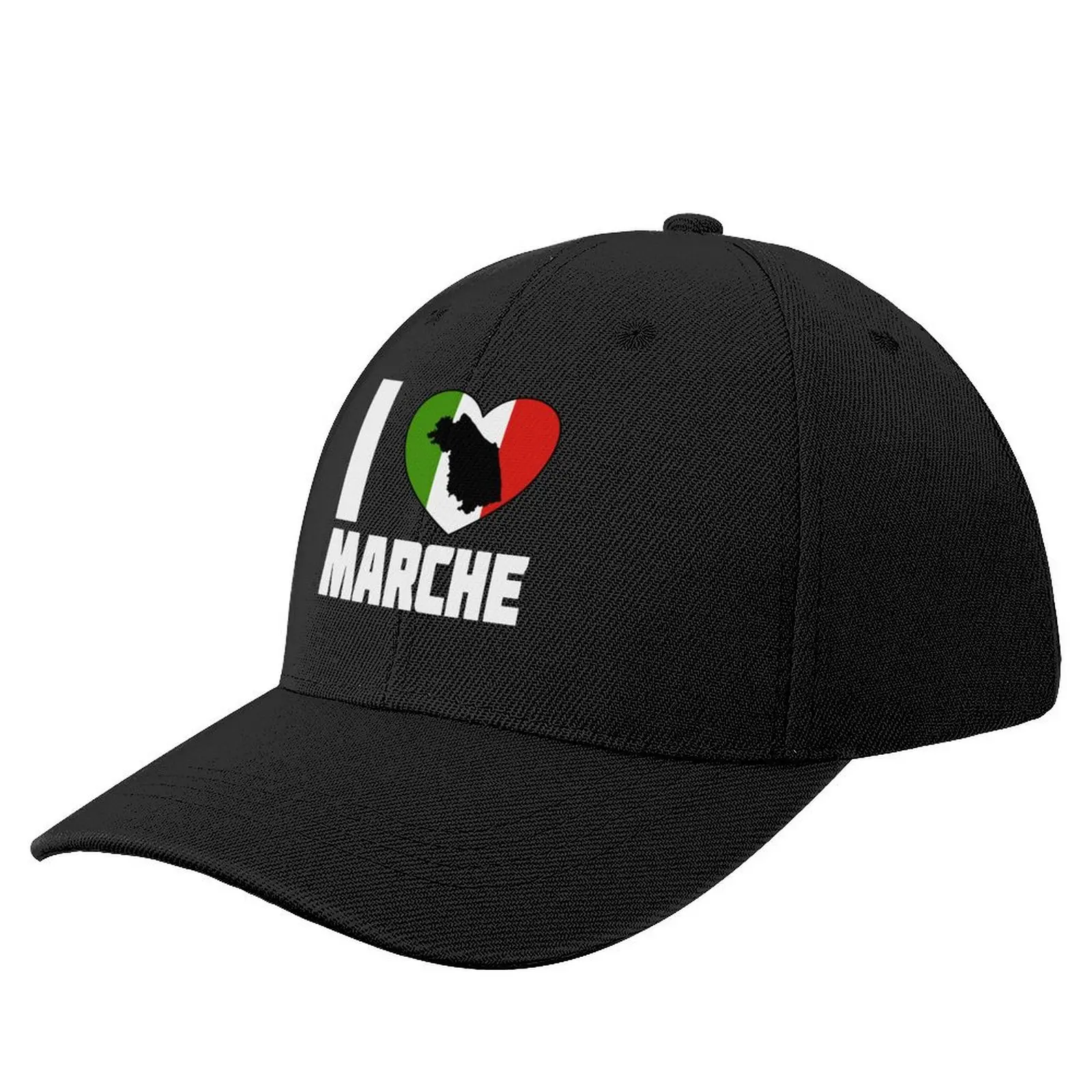 

I Love Marche - Italian Heart With Marche Silhouette Baseball Cap Trucker Cap Sunhat birthday Women Beach Fashion Men's