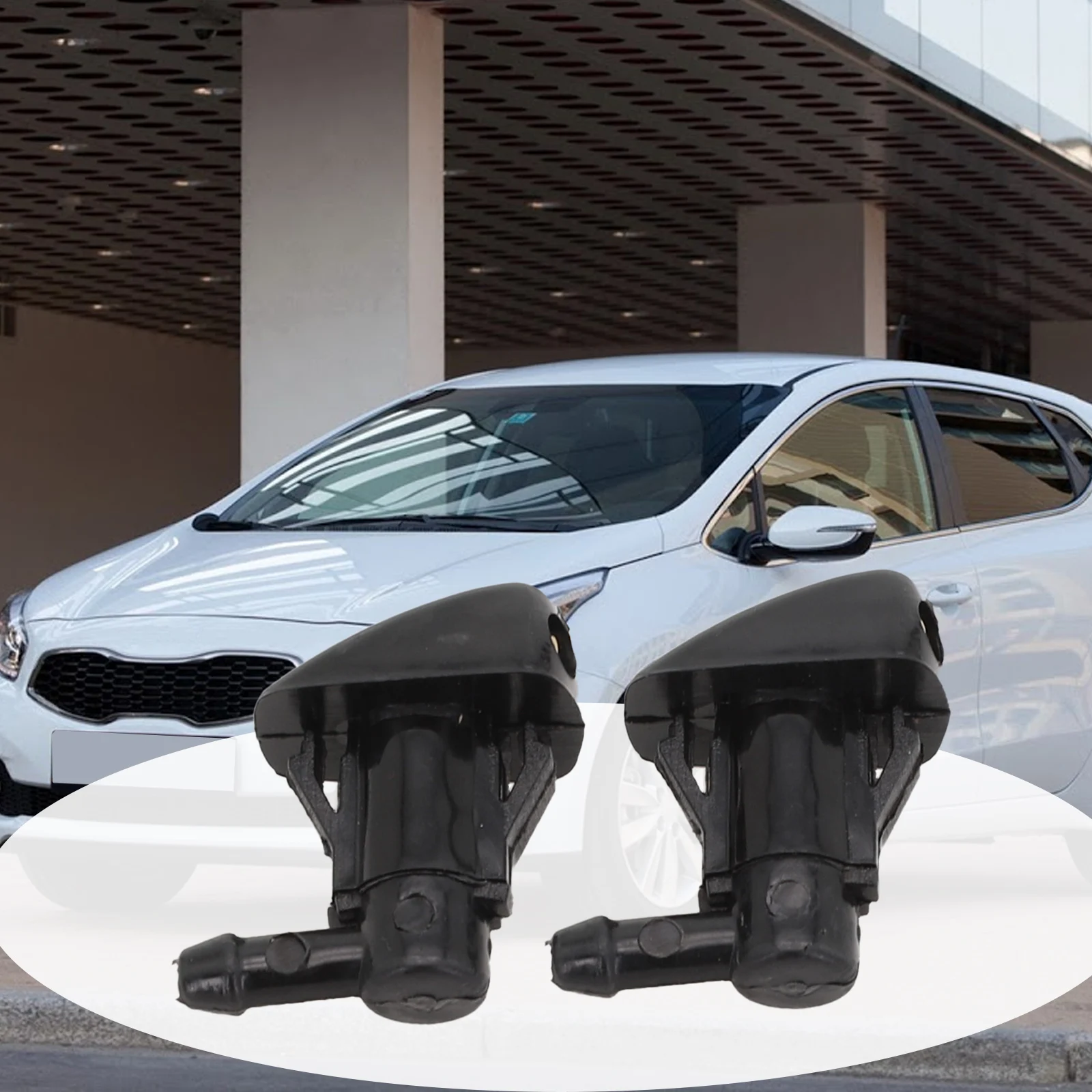 2Pcs 98630 2E100/98630 2E500 Car Windscreen Washer Jet Spray Nozzle For Hyundai For Tucson For KIA Automotive Exterior Parts
