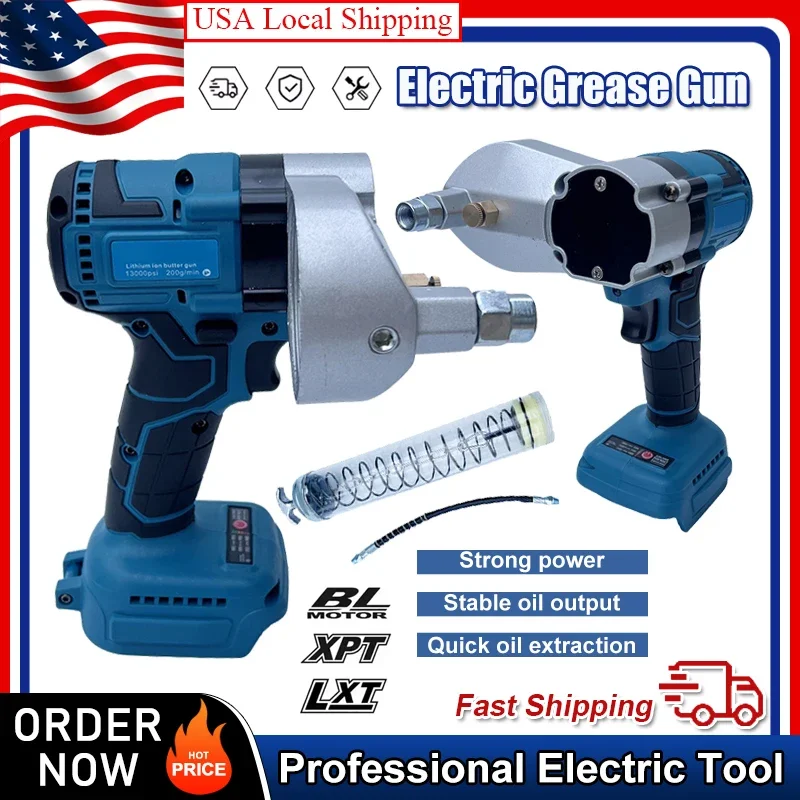

Fit Makita Brushless Electric Grease Gun For 20V Battery High Pressure Lubricating Oil Injector Machine Grease Guns