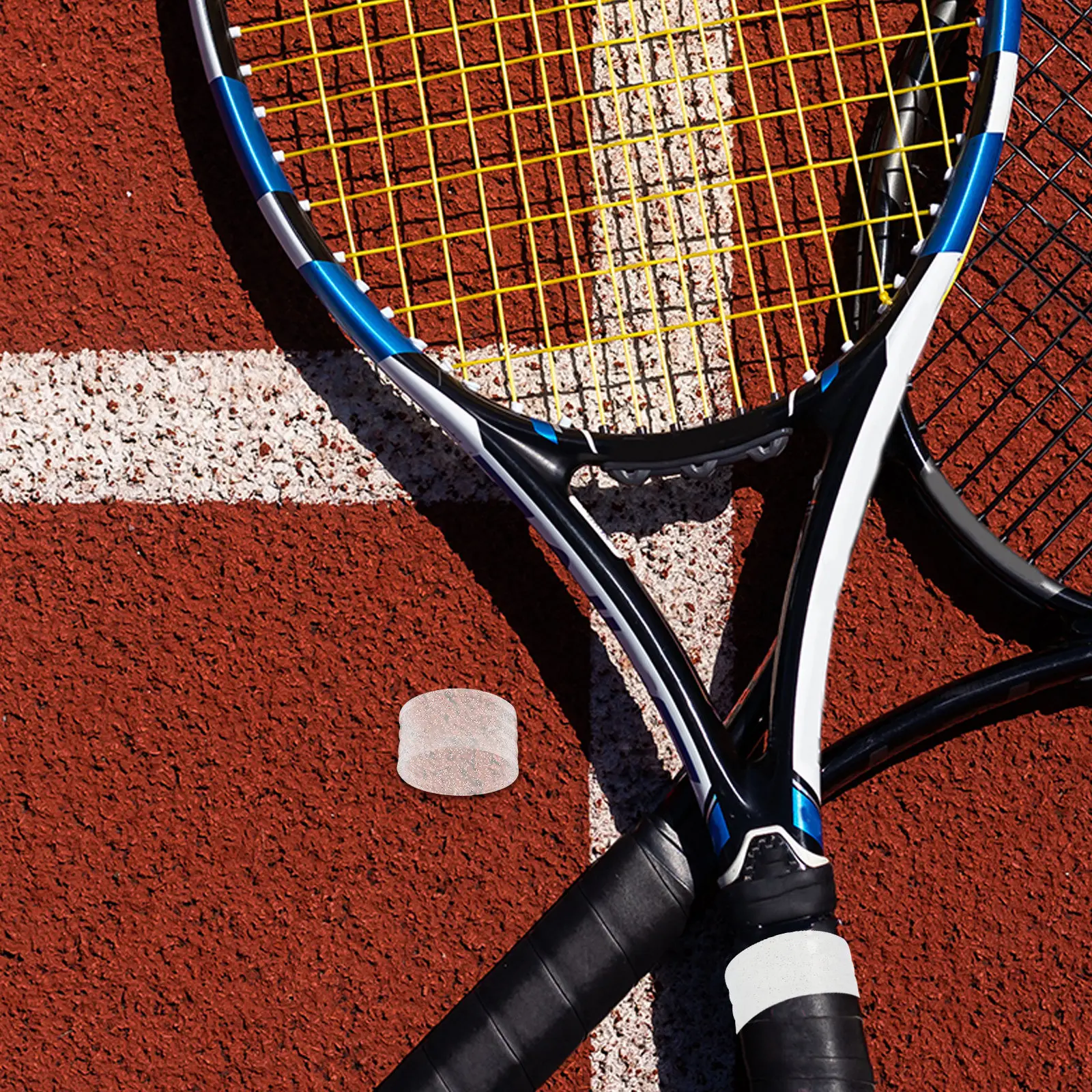 

10Pcs Silicone Tennis Racket End Cover Grip Rings Sparkling Style Sweat Absorbing Non Slip Overgrip Protector for Indoor Outdoor