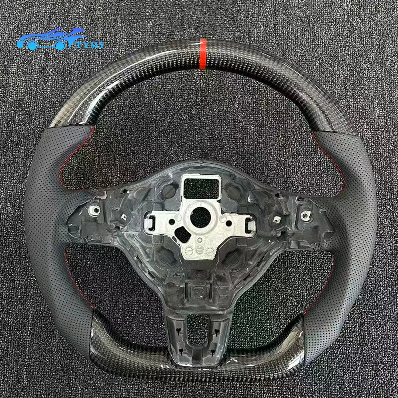 

For the 2009-2013 Volkswagen Golf 6 MK6 GTI GTD R carbon fiber steering wheel, non-destructive replacement of car parts.