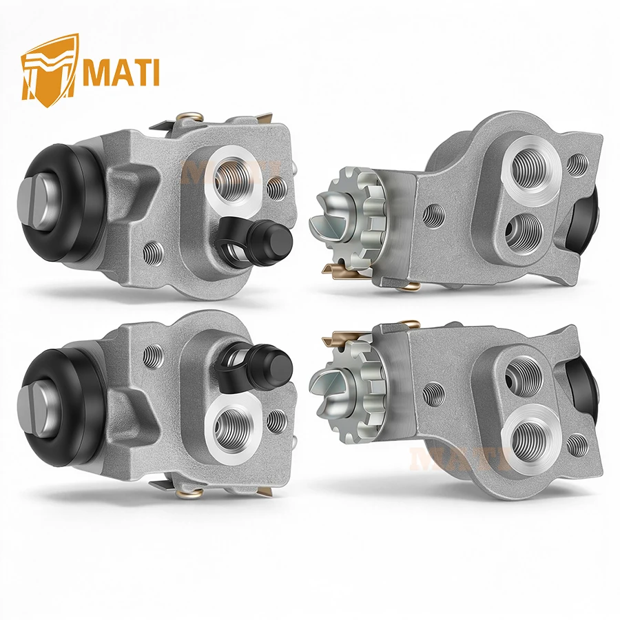 MATI Front Brake Wheel Cylinders Left&Right All 4 for Yamaha Big Bear 350 Kodiak 400 YFM350 YFM400 1989-1998 3HN-25950-00-00