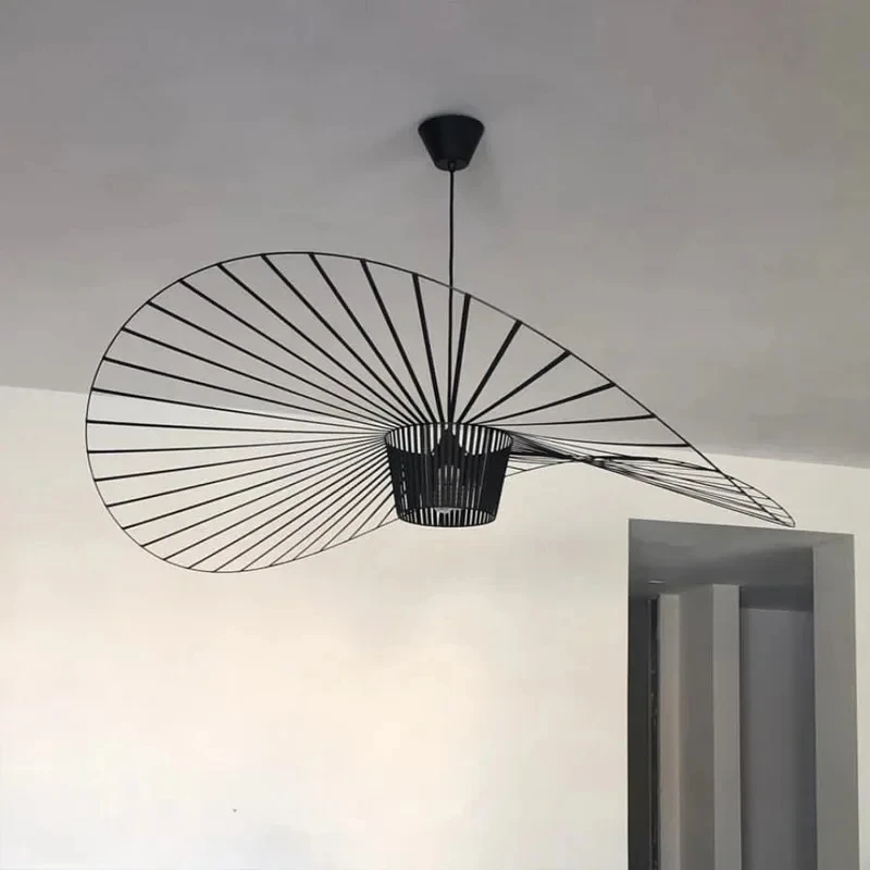 

Designer Straw Hat Ceiling Pendant Chandelier Lliving Room Decor Hanging Lamps Modern Home Interior Dining Table Bedroom Light