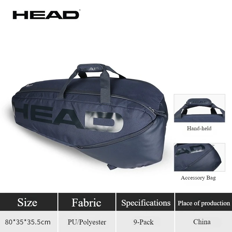 HEAD Djokovic Limited Edition Tennis Bag Large Capacity Multi-function backpack Tennis Racket Bag With Separate Shoe Compartment