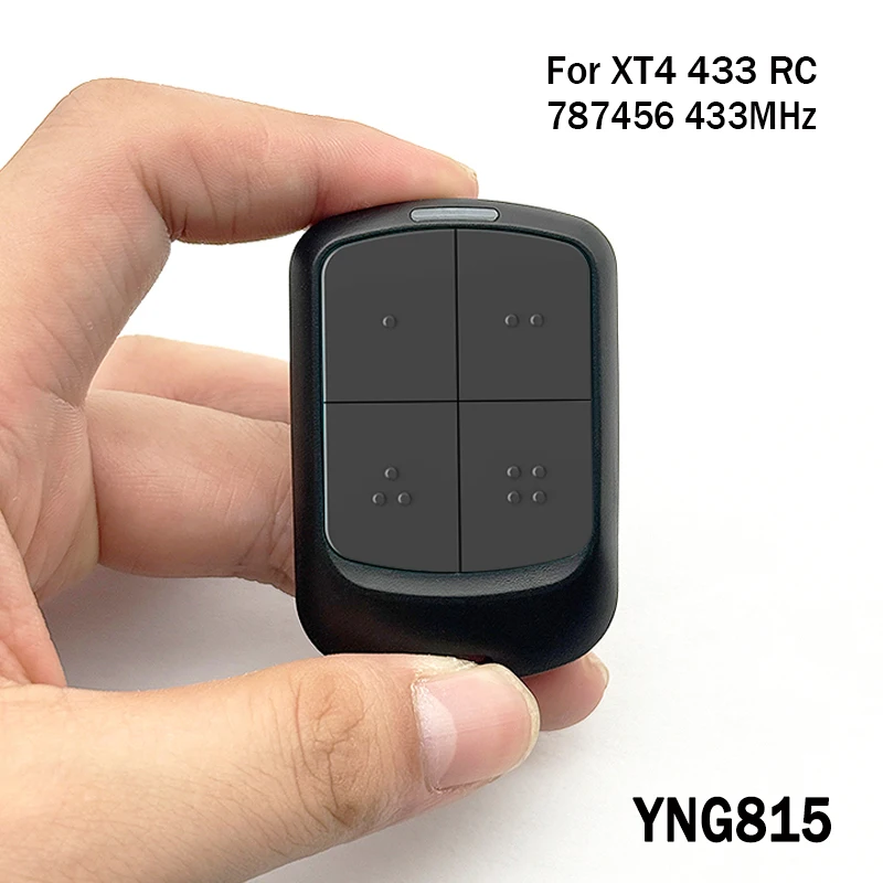 YNG815 para XT4 433 RC 787452 abridor de puerta de garaje 433MHz código rodante Compatible con XT4 433 RC 787456 Control remoto de puerta